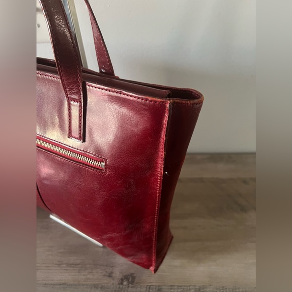 Vintage Monsac Cherry Red Shoulder Bag - Picture 5 of 13